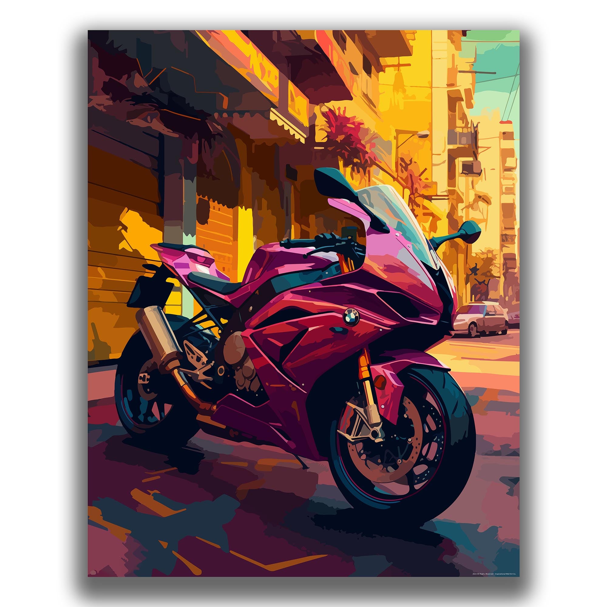 Buoyant - Motorcycle Poster