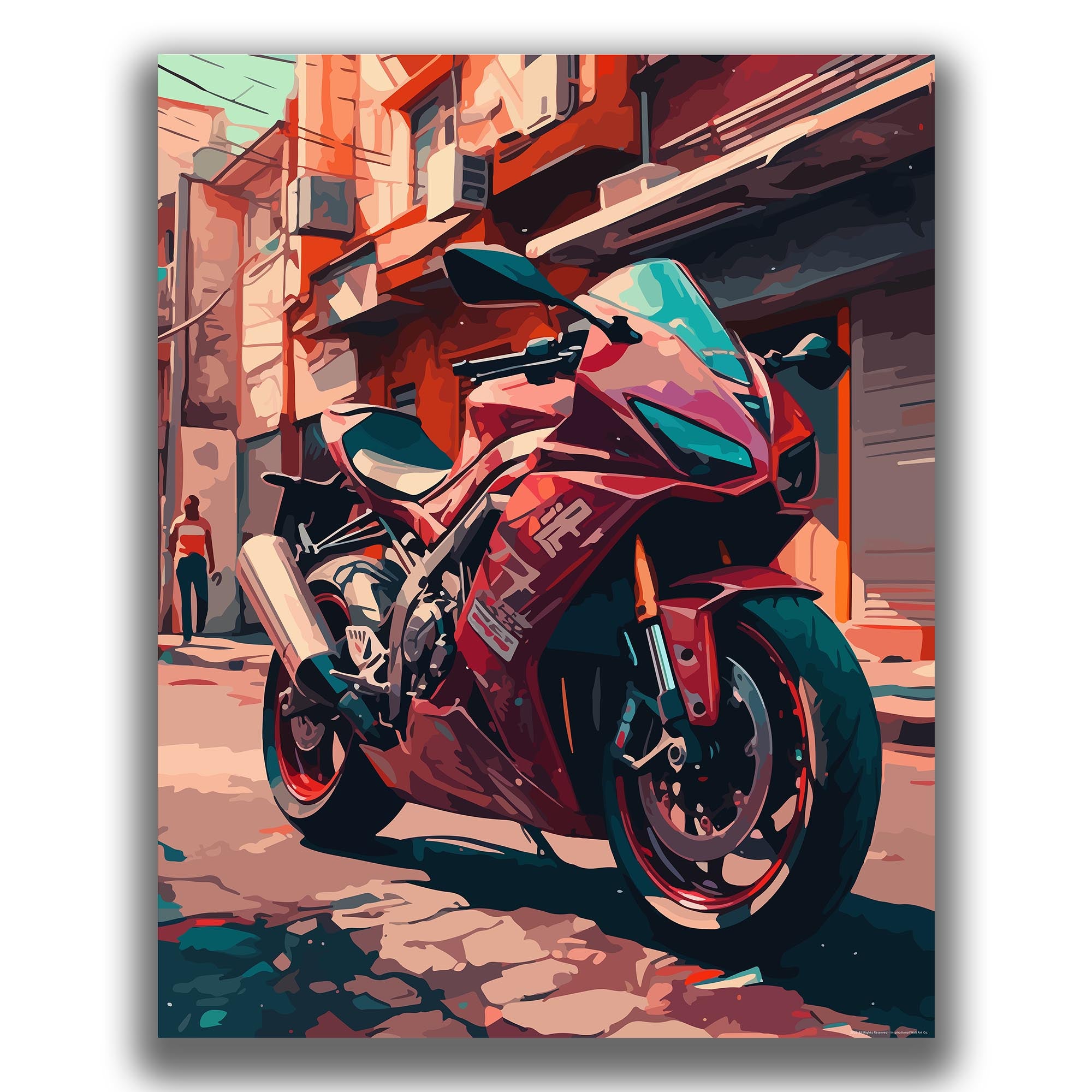Streamline - Motorcycle Poster