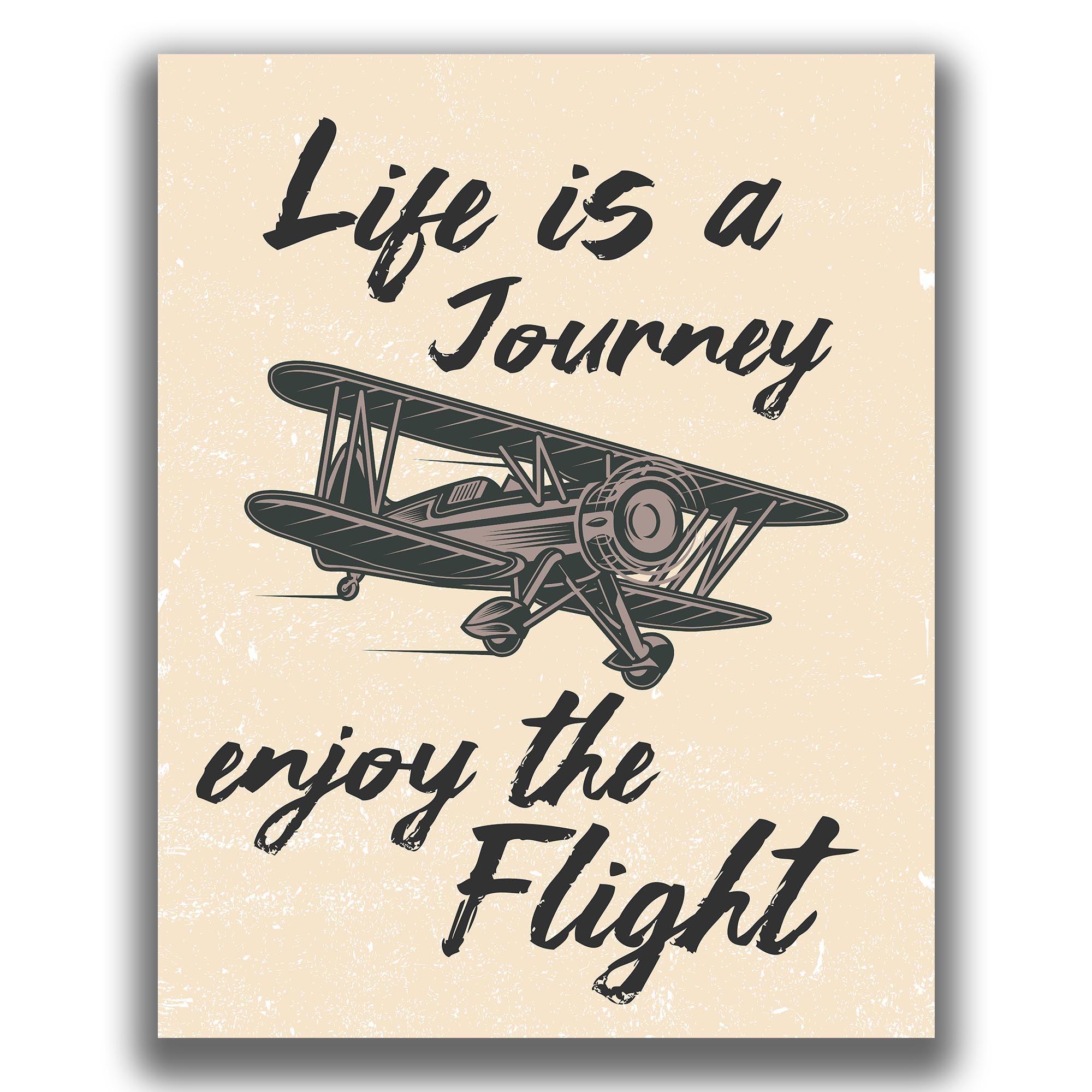 Enjoy The Flight - Airplane Poster