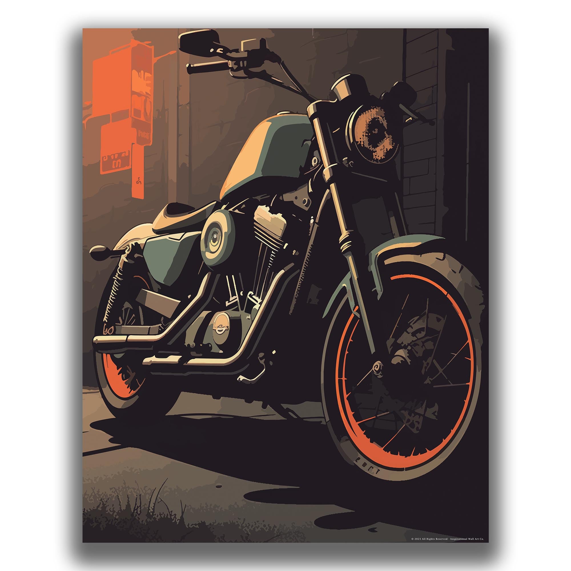 The Open Road - Motorcycle Poster