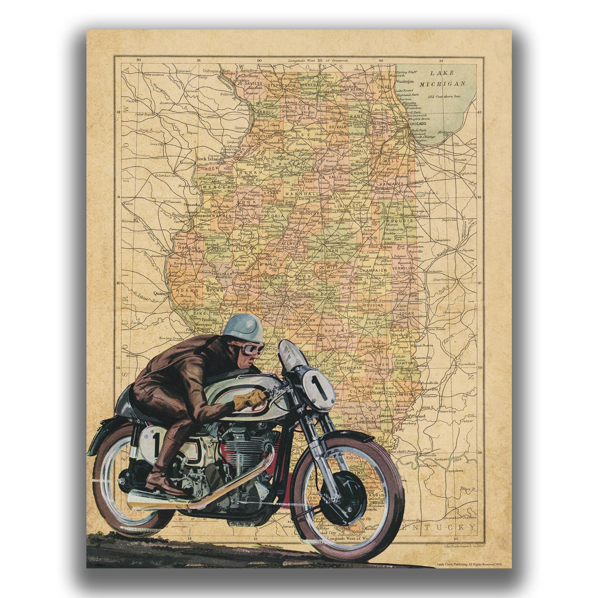 Wisconsin - Motorcycle Poster